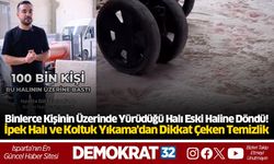 Binlerce Kişinin Üzerinde Yürüdüğü Halı Eski Haline Döndü! İpek Halı Yıkama'dan Dikkat Çeken Temizlik