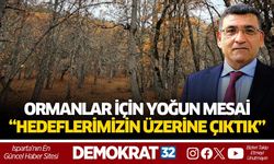 ORMANLAR İÇİN YOĞUN MESAİ: “HEDEFLERİMİZİN ÜZERİNE ÇIKTIK”