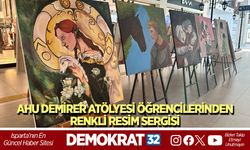 AHU DEMİRER ATÖLYESİ ÖĞRENCİLERİNDEN RENKLİ RESİM SERGİSİ