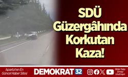 SDÜ Güzergâhında Korkutan Kaza!