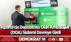 Isparta'da Depozitosu Olan Ambalajlar (DOA) Sistemi Devreye Girdi