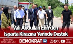 Vali Abdullah Erin'den Isparta Kirazına Yerinde Destek