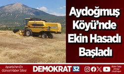 Aydoğmuş Köyü’nde Ekin Hasadı Başladı