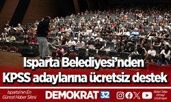 Isparta Belediyesi’nden KPSS adaylarına ücretsiz destek
