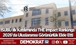 ISUBÜ İlk Katılımında THE Impact Rankings 2026'da Uluslararası Görünürlük Elde Etti
