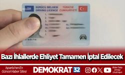 Bazı İhlallerde Ehliyet Tamamen İptal Edilecek