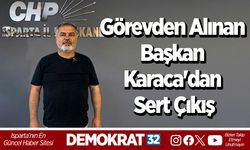 Görevden Alınan Başkan Karaca'dan Sert Çıkış