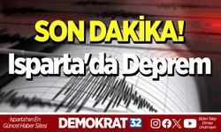 Isparta'da Deprem