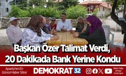 Başkan Özer Talimat Verdi, 20 Dakikada Bank Yerine Kondu