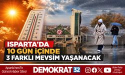 Isparta'da 10 Gün İçinde 3 Farklı Mevsim Yaşanacak