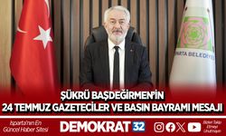 ISPARTA BELEDİYE BAŞKANI SAYIN ŞÜKRÜ BAŞDEĞİRMEN’İN  24 TEMMUZ GAZETECİLER VE BASIN BAYRAMI MESAJI