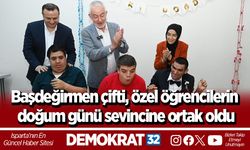 Başdeğirmen çifti, özel öğrencilerin doğum günü sevincine ortak oldu