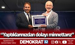 “Yaptıklarınızdan dolayı minnettarız”