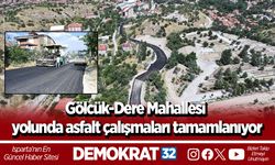 Gölcük-Dere Mahallesi yolunda asfalt çalışmaları tamamlanıyor