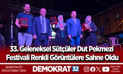 33. Geleneksel Sütçüler Dut Pekmezi Festivali Renkli Görüntülere Sahne Oldu