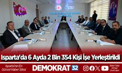 Isparta'da 6 Ayda 2 Bin 354 Kişi İşe Yerleştirildi