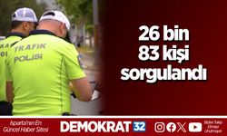26 bin 83 kişi sorgulandı
