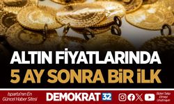ALTIN FİYATLARINDA 5 AY SONRA BİR İLK