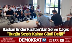 Başkan Ender Kızıltan'dan Şehre Çağrı: "Bugün Sessiz Kalma Günü Değil"