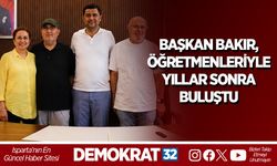 BAŞKAN BAKIR, ÖĞRETMENLERİYLE YILLAR SONRA BULUŞTU