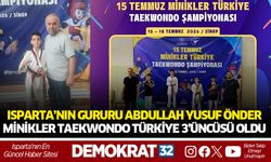 Isparta’nın Gururu Abdullah Yusuf Önder Türkiye 3’üncüsü Oldu