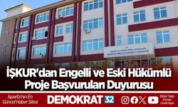 İŞKUR'dan Engelli ve Eski Hükümlü Proje Başvuruları Duyurusu