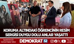 Koruma Altındaki Öğrencinin Resim Sergisi Duygu Dolu Anlar Yaşattı
