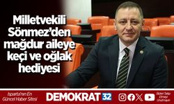 Milletvekili Sönmez’den mağdur aileye keçi ve oğlak hediyesi