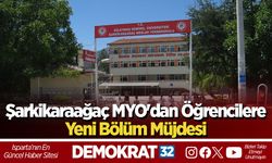 Şarkikaraağaç MYO'dan Öğrencilere Yeni Bölüm Müjdesi