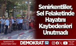 Senirkentliler, Sel Felaketinde Hayatını Kaybedenleri Unutmadı