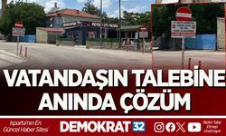 VATANDAŞIN TALEBİNE ANINDA ÇÖZÜM