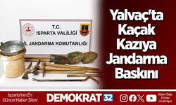 Yalvaç'ta Kaçak Kazıya Jandarma Baskını