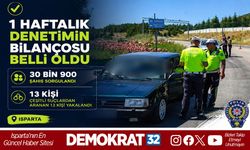 1 HAFTALIK DENETİMİN BİLANÇOSU BELLİ OLDU