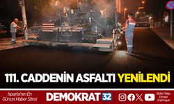 111. CADDENİN ASFALTI YENİLENDİ