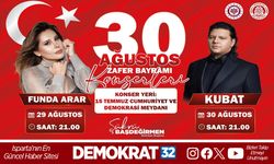 30 AĞUSTOS ZAFER BAYRAMI COŞKUSU FUNDA ARAR VE KUBAT’LA YAŞANACAK