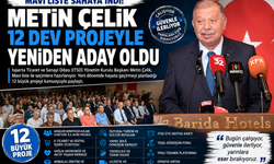 MAVİ LİSTE SAHAYA İNDİ! METİN ÇELİK 12 DEV PROJEYLE YENİDEN ADAY OLDU