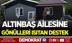 AKSU YAKA KÖYÜ’NDEKİ ALTINBAŞ AİLESİNE GÖNÜLLERİ ISITAN DESTEK