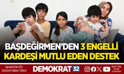 BAŞDEĞİRMEN’DEN 3 ENGELLİ KARDEŞİ MUTLU EDEN DESTEK