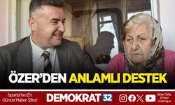 BAŞKAN ÖZER’DEN ZEKİYE TEYZEYE ANLAMLI DESTEK