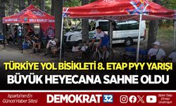 TÜRKİYE YOL BİSİKLETİ 8. ETAP PYY YARIŞI BÜYÜK HEYECANA SAHNE OLDU