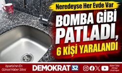 BOMBA GİBİ PATLADI, 6 KİŞİ YARALANDI