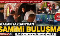 Atakan Yazgan, yeni parti üyelerini evinde ağırladı