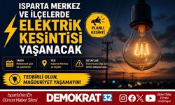 PLANLI ELEKTRİK KESİNTİSİ YAPILACAK