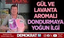 GÜL VE LAVANTA AROMALI DONDURMAYA YOĞUN İLGİ