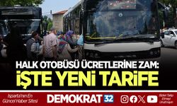 HALK OTOBÜSÜ ÜCRETLERİNE ZAM: İŞTE YENİ TARİFE