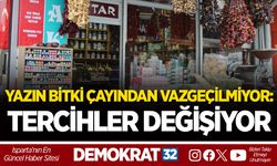 YAZIN BİTKİ ÇAYINDAN VAZGEÇİLMİYOR: TERCİHLER DEĞİŞİYOR