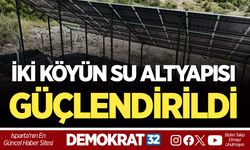 İKİ KÖYÜN SU ALTYAPISI GÜÇLENDİRİLDİ
