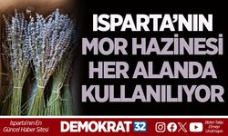 ISPARTA’NIN MOR HAZİNESİ HER ALANDA KULLANILIYOR