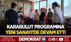 KARABULUT PROGRAMINA YENİ SANAYİ’DE DEVAM ETTİ