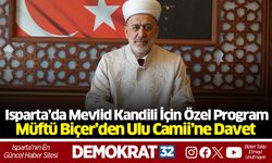 Isparta’da Mevlid Kandili İçin Özel Program